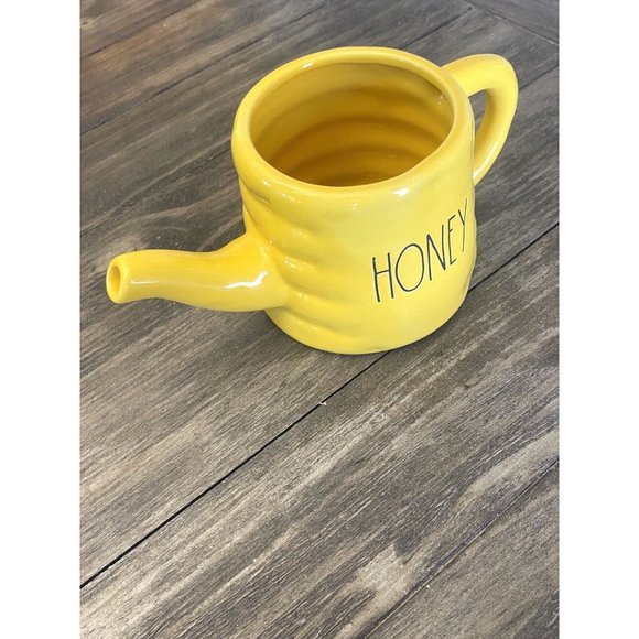 New Rae Dunn Honey Pot Yellow HTF Artisan Collection from Magenta Rare Find! - Picture 4 of 7